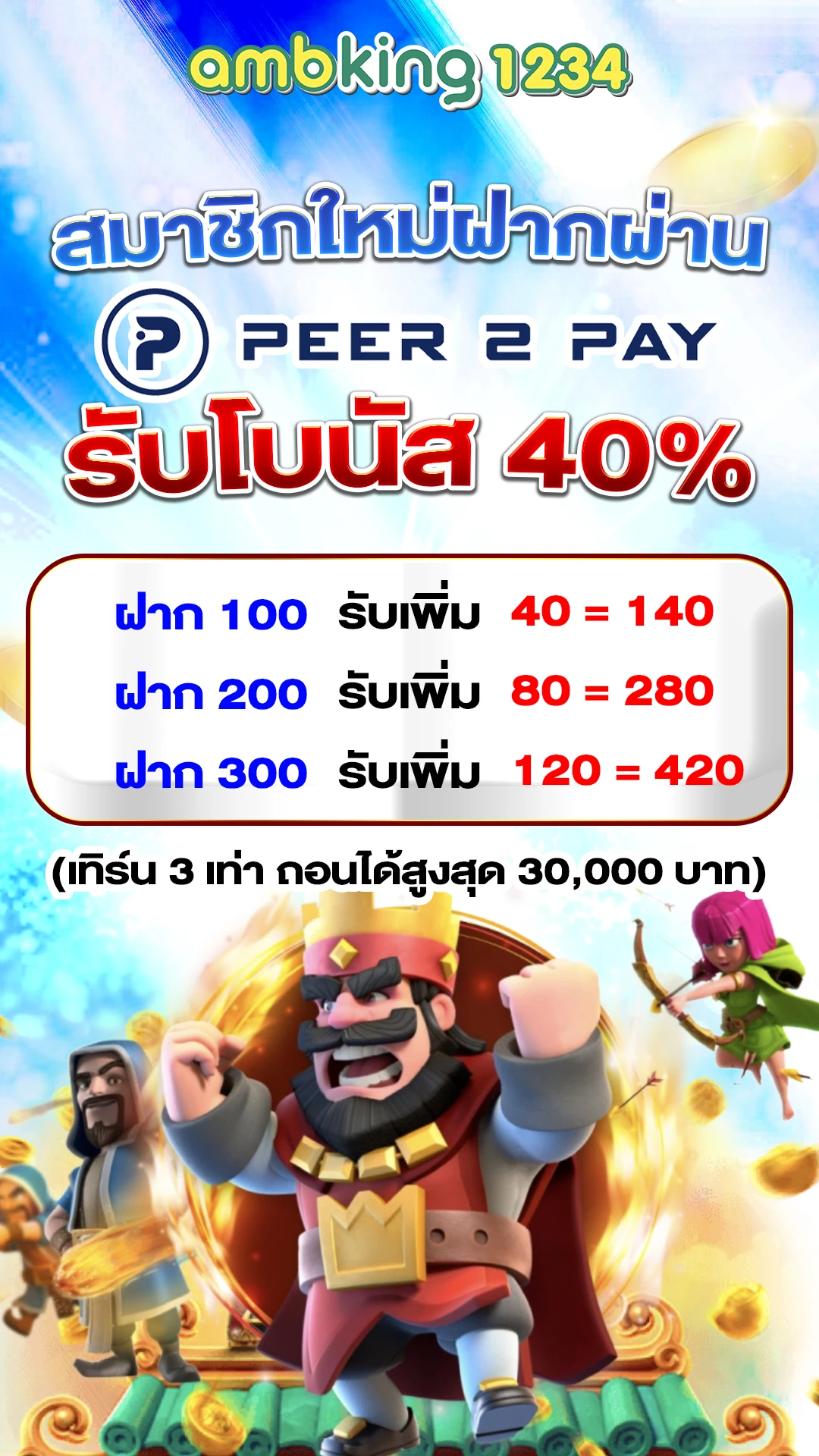 สล็อต ฝาก เงิน ท รู วอ ล เล็ ต - แบนเนอร์โปรโมชั่น